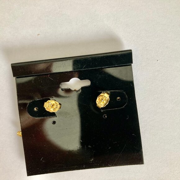 NWT Jack-O-Lantern Pumpkin Stud Earrings, Costume Jewelry - Picture 3 of 6